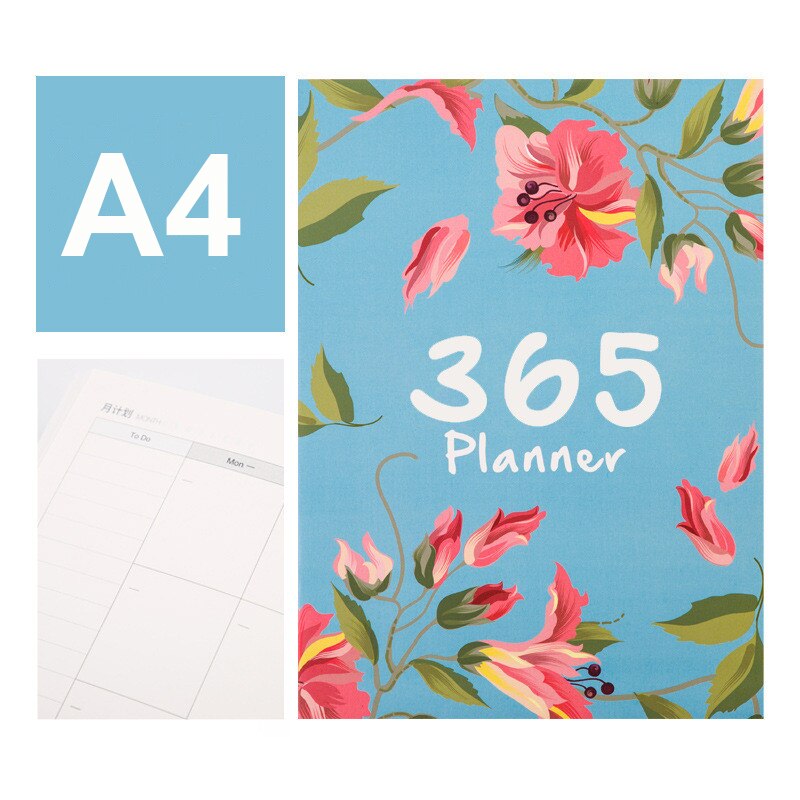 365 Days A6 Undated Daily Planner Mini Cute Diary Appointment Book Notebook Game Design Journal Notebook Purple