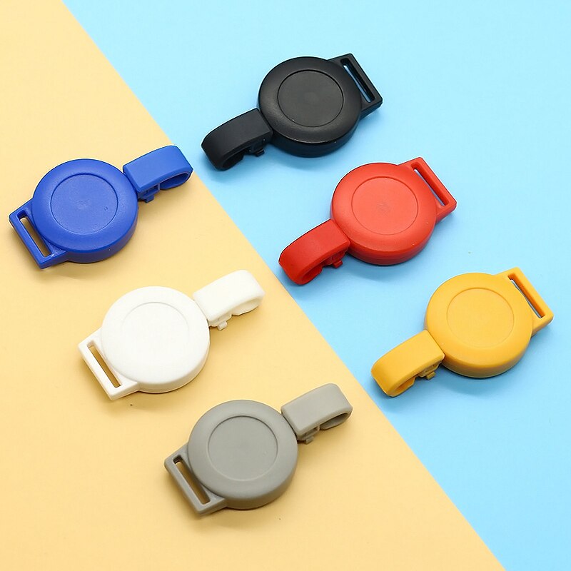 Retractable Pull-out Badge ID Department Brand Badge Holder Rolling Key Ring Buckle School Student Office