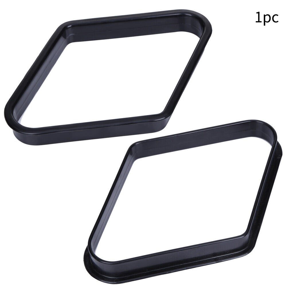 9 boules billard Triangle supports sport Durable lisse pratique résistant à l'usure plastique noir accessoire Table de billard