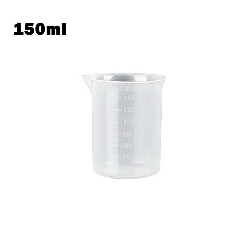 Transparent Plastic Graduated Measuring Cup Kitchen And Bar Supplies For Baking Beaker Liquid Without Handle Measuring Cup: 1pc 150ml