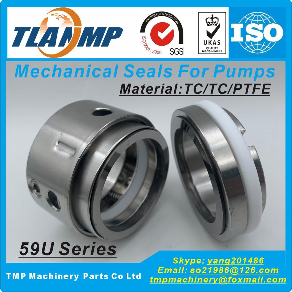 Tyypin 59u-18/20/22/25/28/30/32/35/38/40/43/45/48 j- nosturin mekaaniset tiivisteet bp ptfe -kiilaistukilla (materiaali: hiili/sic/ptfe)