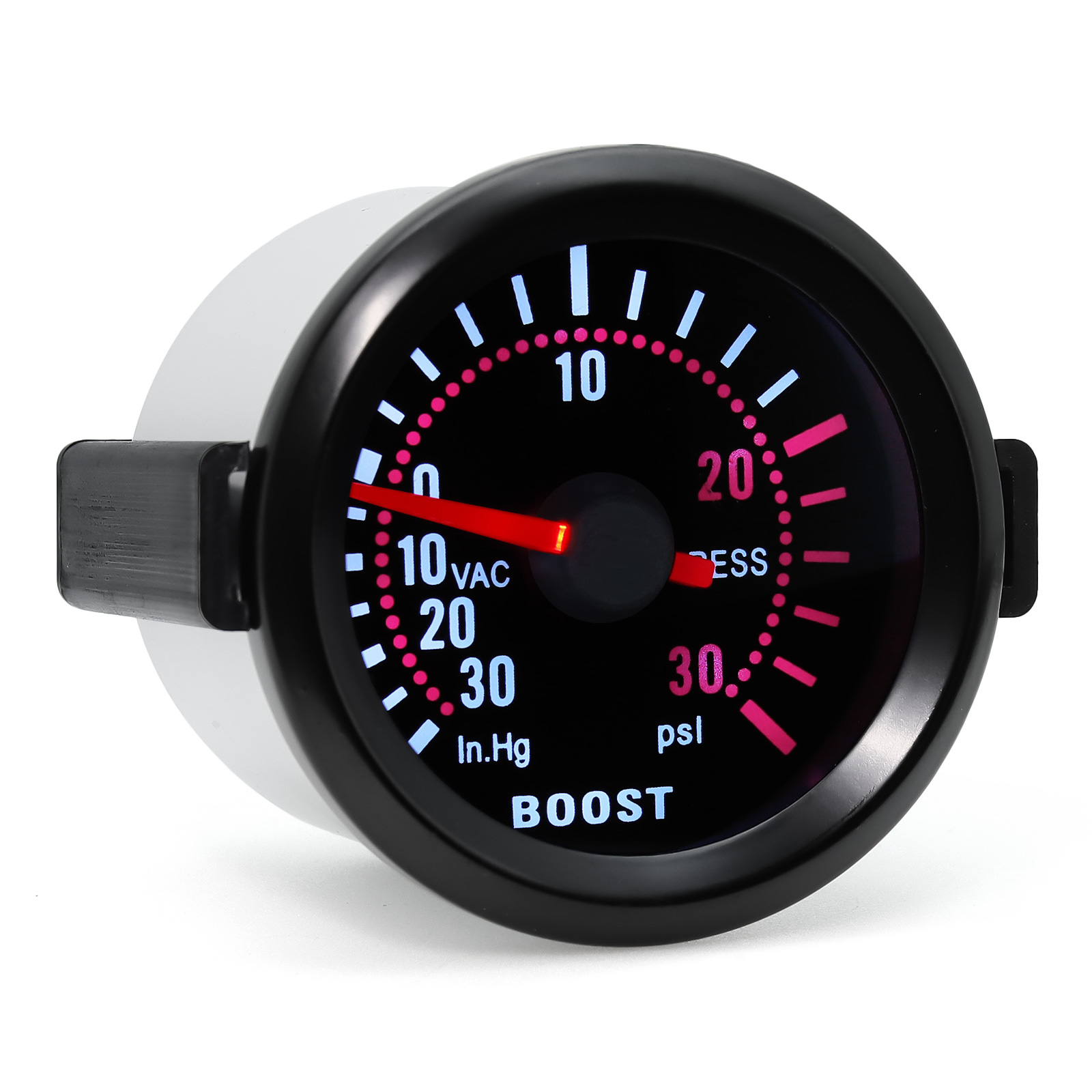 52Mm Watertemp Oliedrukmeter Toerenteller Boost Gauge Bar/Psi Vacuüm Voltmeter Water Temp Meter Universele Auto Meter: Donkergrijs