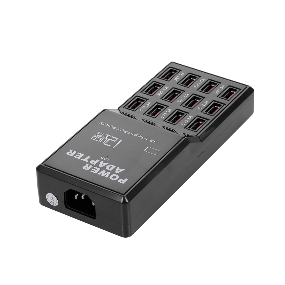 Charging Station with 12 Ports USB Charging Dock USB Charger of Universal Compatibility Charging Station for Family/Office Use