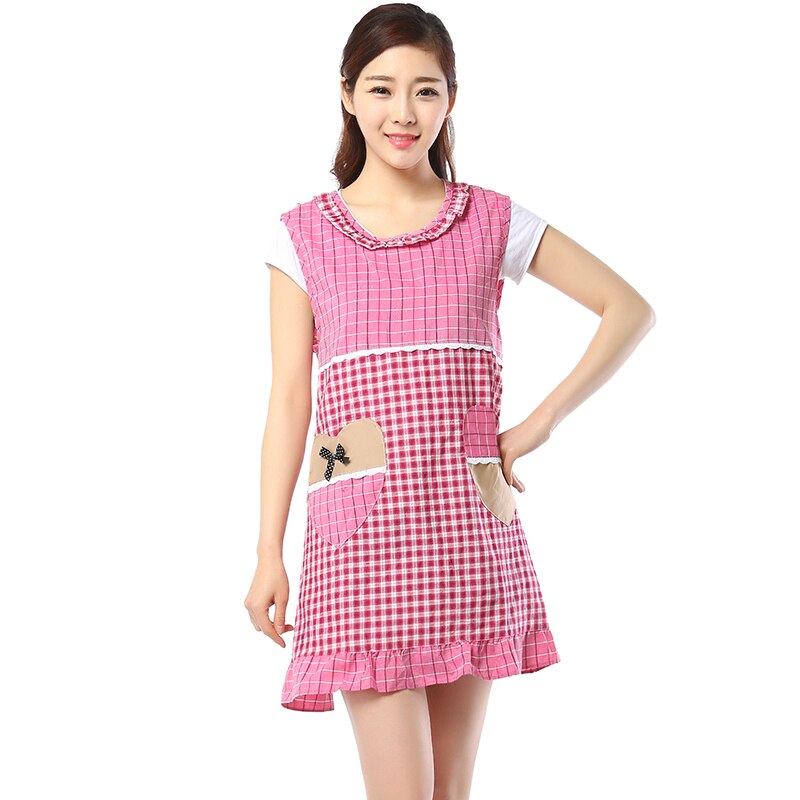 Aprons for the Kitchen Simple Washed Cotton Uniform Aprons for Woman Lady's Kitchen Cooking Coffee Shop apron for chef: 9