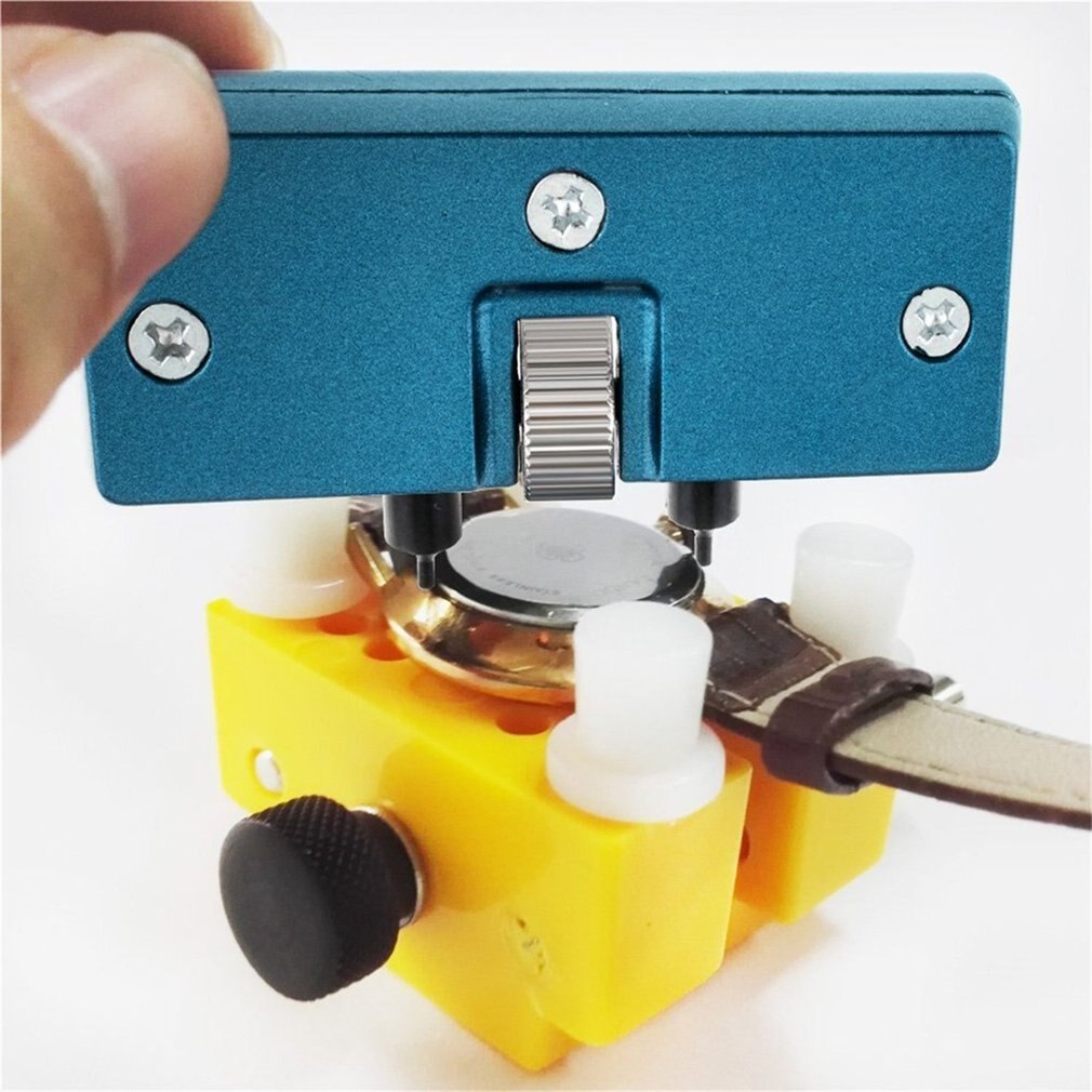 2PCS Watch Repairing Tools Set Watch Case Opener Set Watch Rear Cover Opening Devices Kit Battery Changing Tools