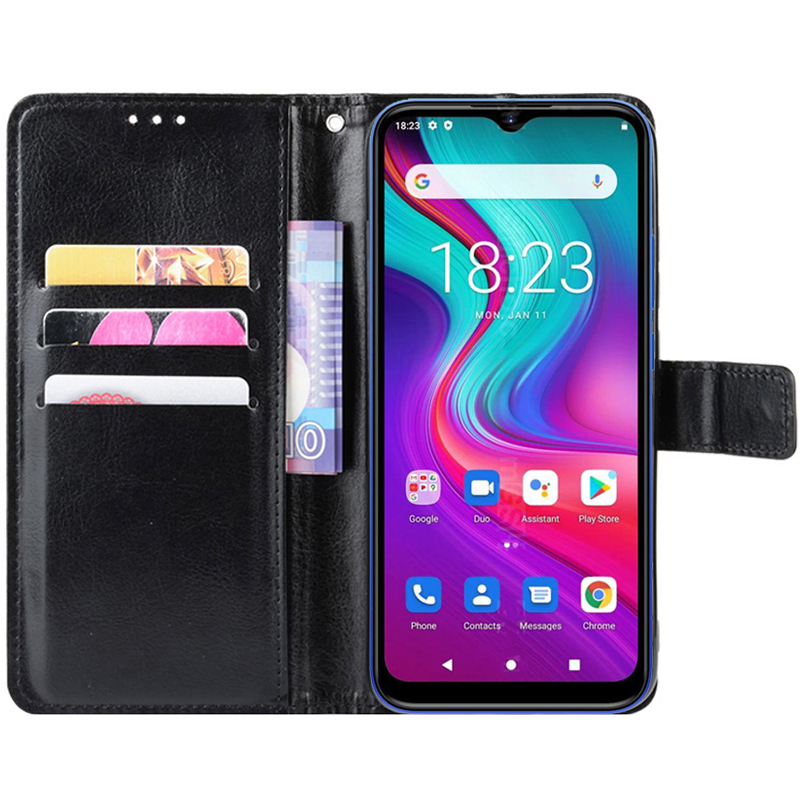 Business Leather Flip Case For Doogee X96 Pro Coque Anti-knock Wallet Cover For Carcasa Para Celular Doogee X96 Pro X96Pro Etui: CXTZ Black