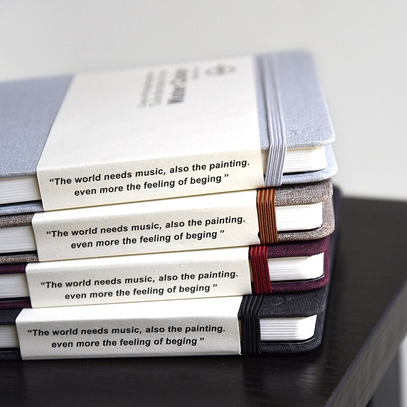 Carnet de croquis A5 pour aquarelle, carnet de notes, peinture, couverture rigide, carnet de voyage, carnet de notes, papeterie, bloc-notes planificateur