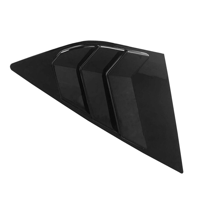 Fit For Ford Focus ST RS Hatchback bright black Window Side Louvers Vent ABS