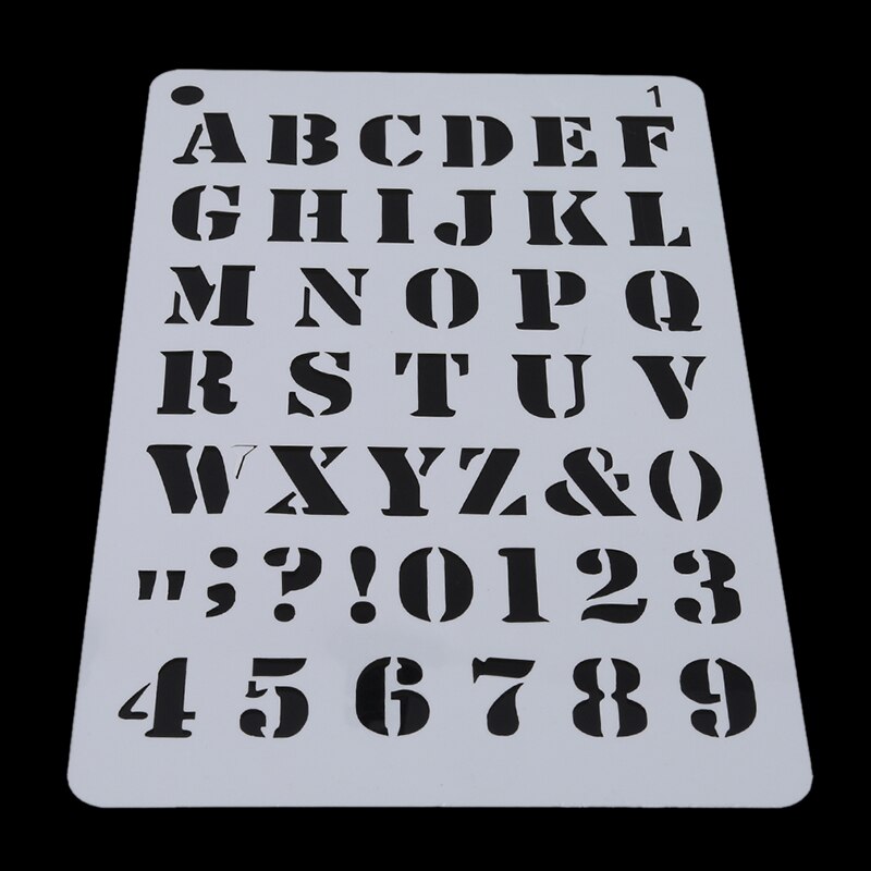 12PCS/set Letter And Number Stencils Alphabet Stencil For A5 Bullet Journal Supplies Painting Drawing Craft Scrapbooking