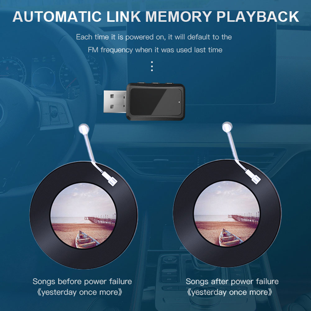 FM02 Bluetooth 5.3 Car Transmissor FM, Receptor Bluetooth do carro, Transmissor USB, Auto Acessórios