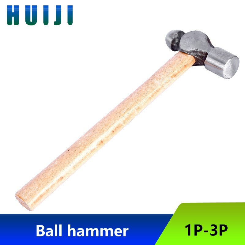 Round head hammer with wooden handle, household hand hammer, small hammer, teat hammer, woodworking installation hammer, teat ha