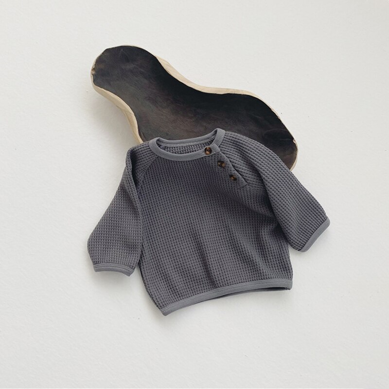 Menoea Meisjes Jongens Sweatshirt Lente Mode Katoen Volledige Mouw Babys Sweatshirt 0-3 Jaar Kinderen Effen Kleur kleding
