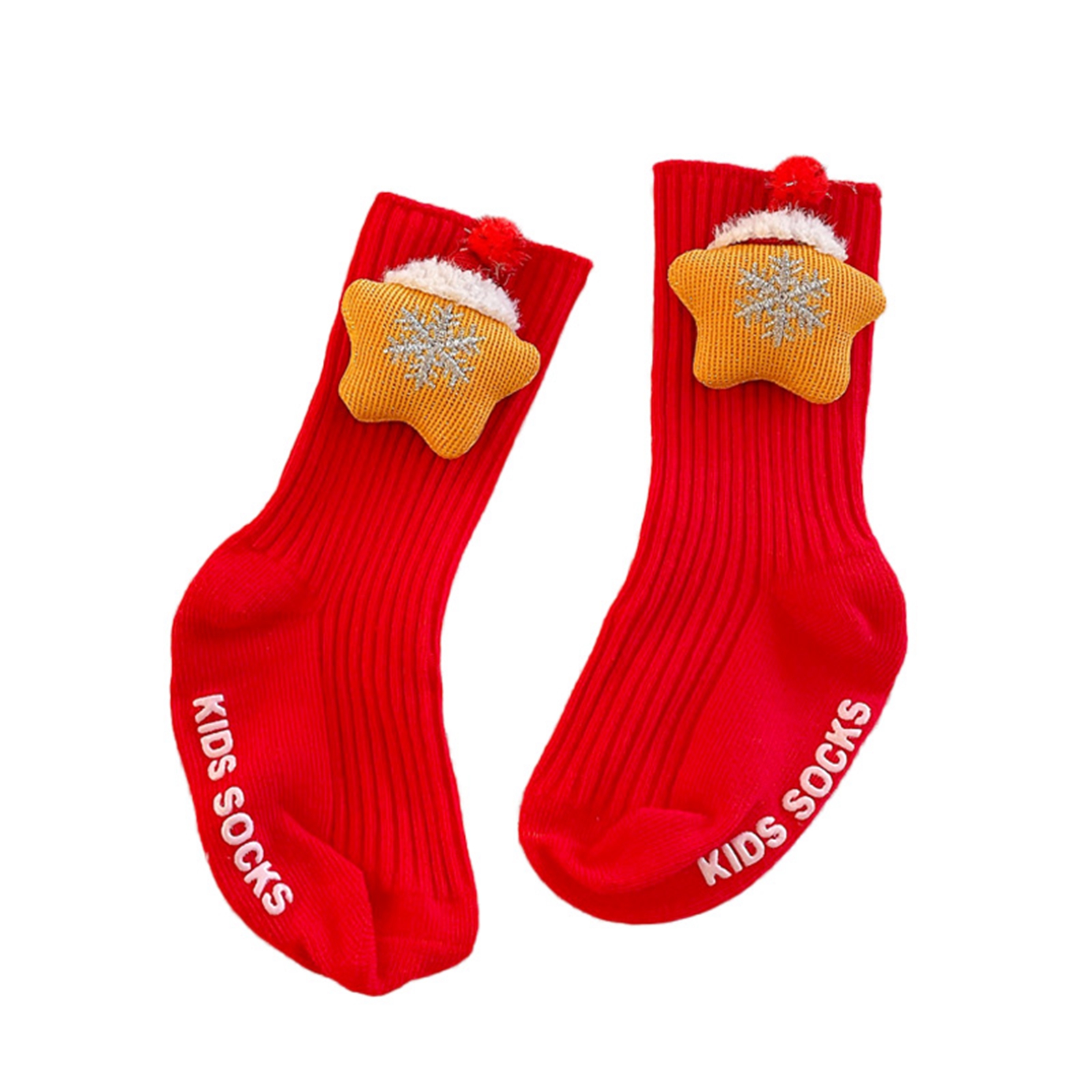 1 Paar Winter Baby Katoenen Sokken Kids Meisjes Jongens 3D Cartoon Sneeuwvlok Elanden Kerstman Kerst Beer Goedkope Stuff kleding: C / 2-4 Y