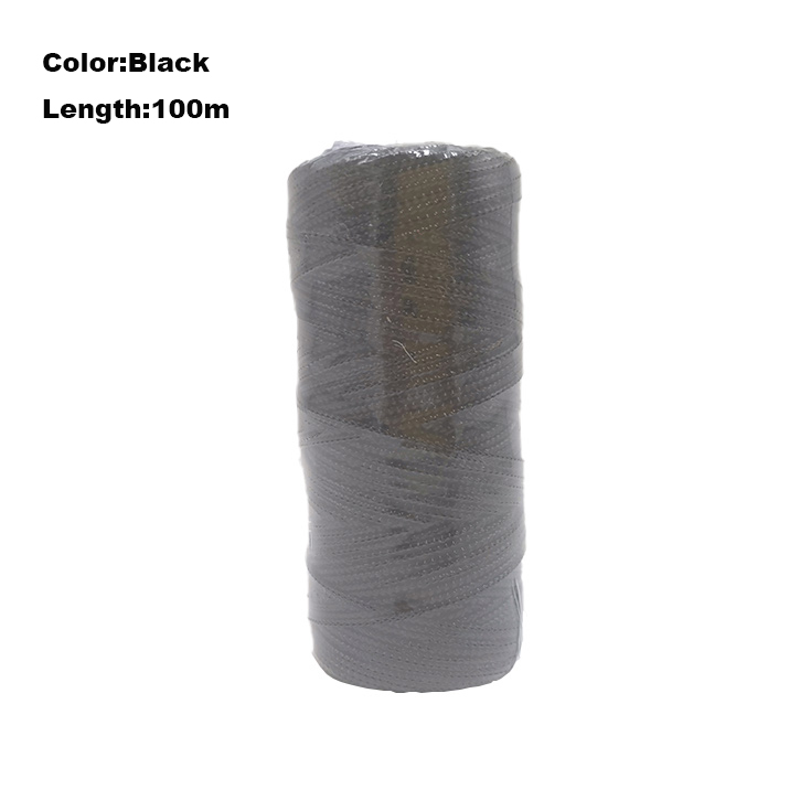 100 m/Roll 1.5mm Goud Zilver Macrame Koord Touw Touw Verpakking Touw Ornament String Voor DIY Bruiloft kerstcadeau Decor: Black Nickel