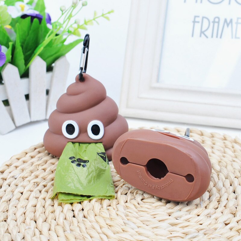 Distributeur de sacs de merde pour chiens, fournitures de déchets pour animaux de compagnie, sacs de nettoyage de déchets pour chiens, jouets pour animaux de compagnie