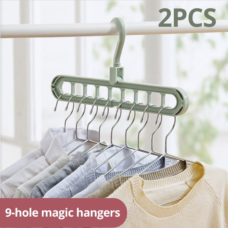 Cintres magiques multi-ports pour le séchage des vêtements, 1 pièce, support en plastique multifonction T1