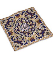 Mandala face fyrkantig handduk: Wfj 006 / Ungefär 35 x 35cm