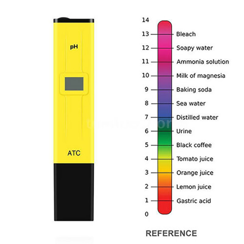 Portable PH Level Test Pen Digital LCD PH Meter Electrode Sensor Reader PH Meter for Aquariums Farms Home
