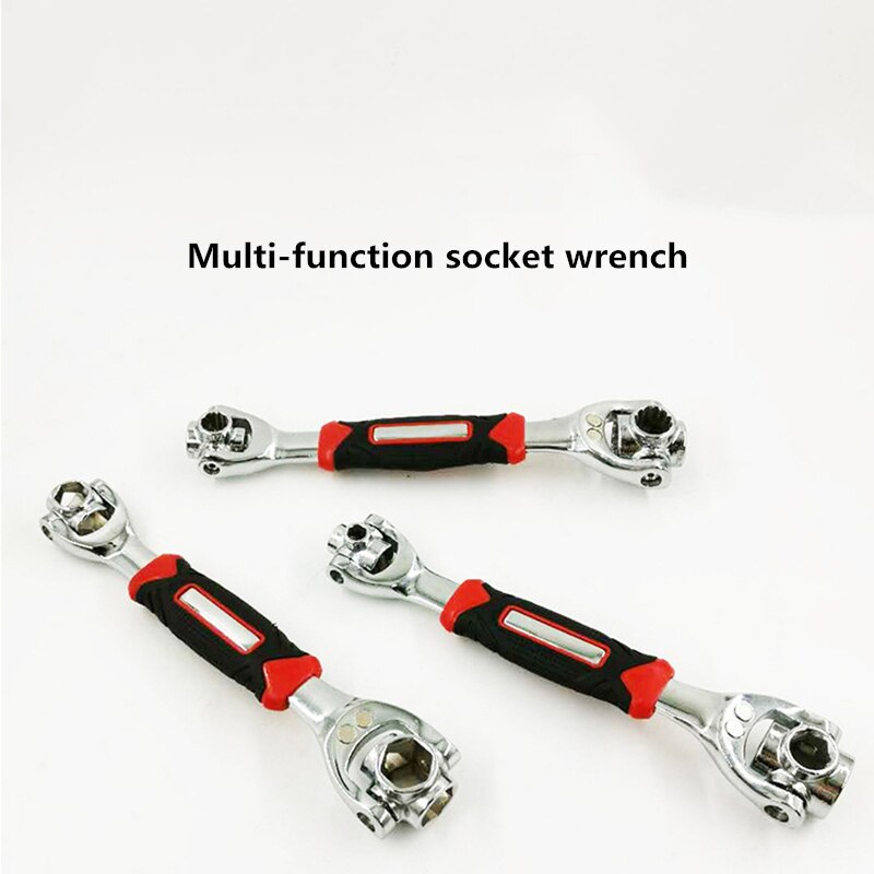 360 Rotatie Dubbele Steeksleutel Set 52 In 1 Multitool Hond Bone Sleutel Voor Auto Reparatie Tools 250Mm Universele socket Wrenchs