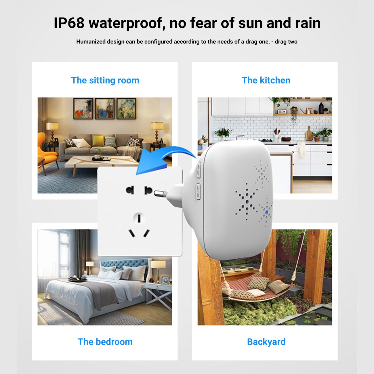Wireless Home Doorbell No Battery Required Waterpr... – Vicedeal