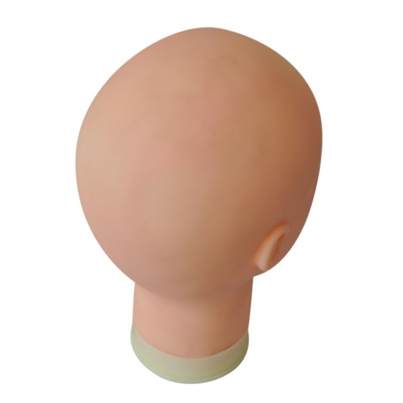 55cm Bald Mannequin Head With Black Table Stand Female Maniquin Head For Wig Making Hat Display Maniqui Wig Stand
