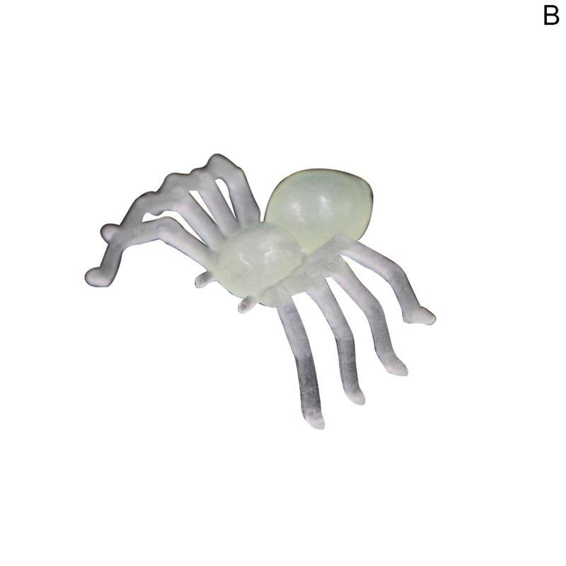 Czarny świetlny mały pająk aprilis głupcy zabawki akcesoria 4.5*3cm dzień dekoracji Diy skomplikowana zabawka hurtownia: Luminous