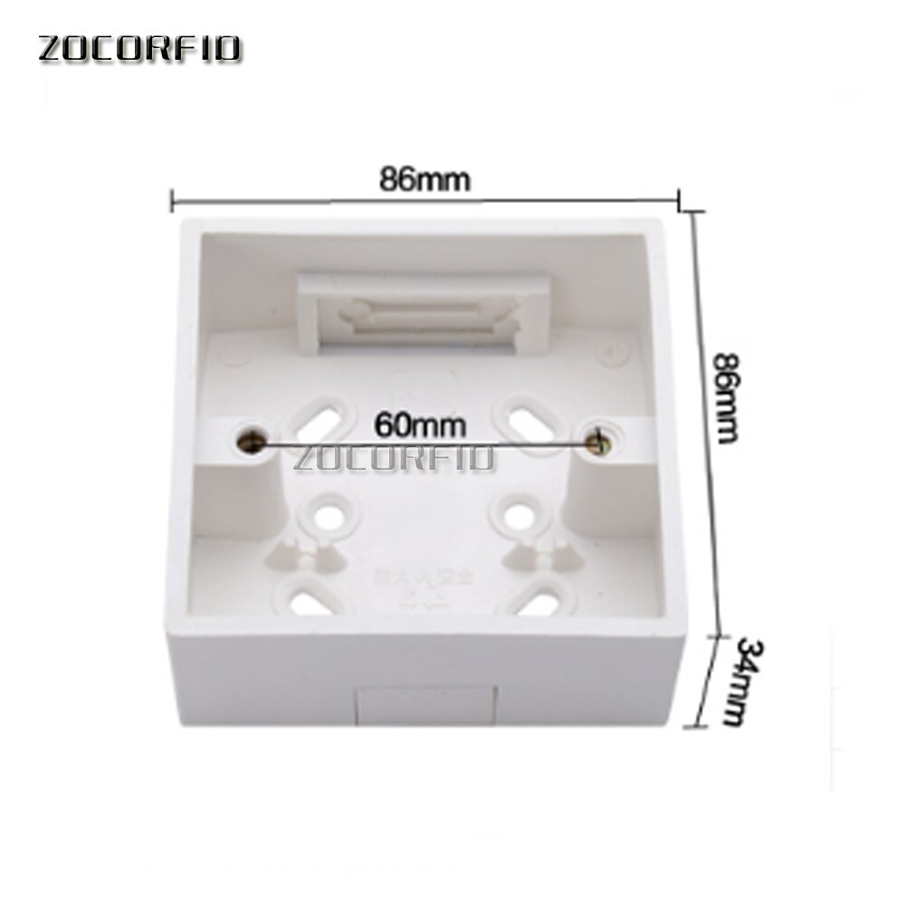 10pcs 86X86mm wall mount junction box,outlet wall switch box,flush box, plastic back box for mansory wall