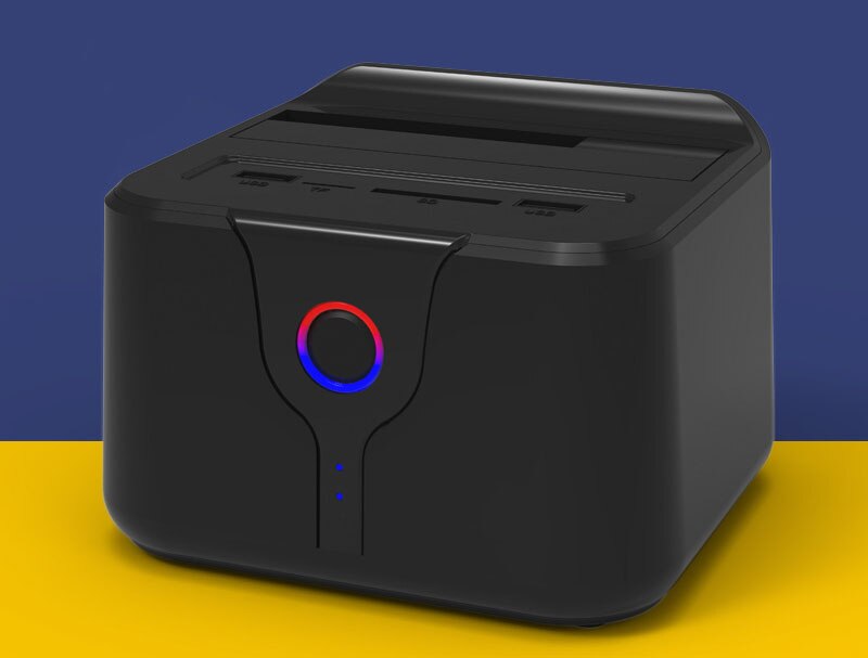 hdd 3.5 2.5 to usb 3.0 1 bay SD TF SATA to 6TB into WiFi Router storage box drive slim enclosure case for notebook