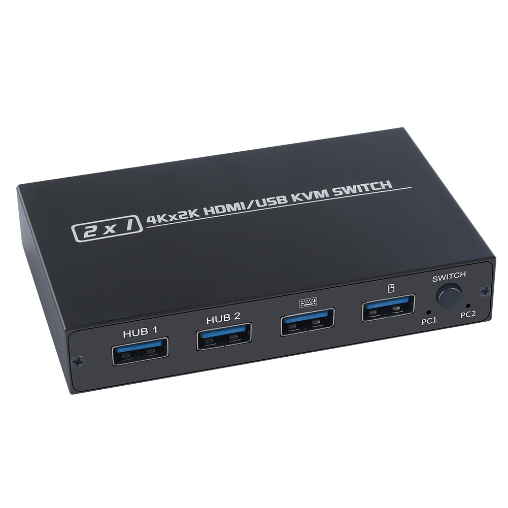 Portable Printer With 2 USB Cables For Computers Engine Room Home Shared Keyboard Switcher Box TV Office Mouse Laptops Universal