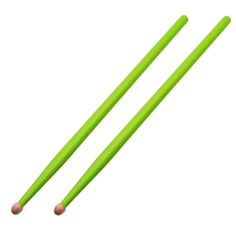 1 par 7a ahorn trommestikker til børn farve træ antiskid trommestikker percussion instrumenter tilbehør: 7 tt 402655- gn