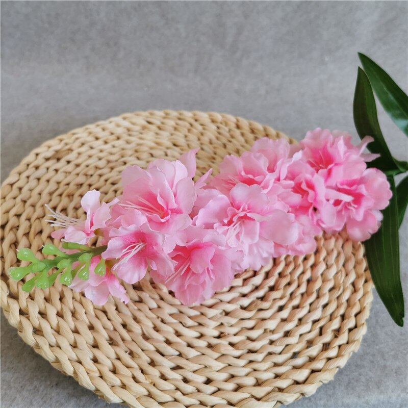 Fleur de jacinthe artificielle de 90cm, grande branche de fleurs artificielles pour automne, décoration de mariage pour la maison, couronne de fausses fleurs: pink