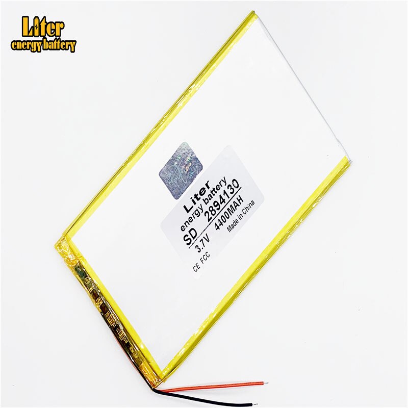 Litro batteria a energia Buon Qulity 3.7V,4400mAH 2894130 agli ioni di litio Polimero/BANCA di batteria Li-ion per tablet pc, GPS,mp3,mp4