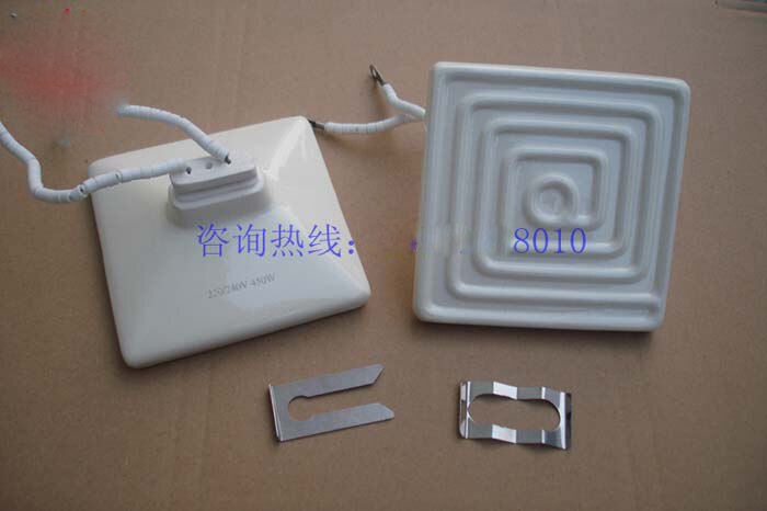 Ceramic Heating Brick with Cotton Ceramic Heating Plate Energy-saving Infrared Heater 120*120mm