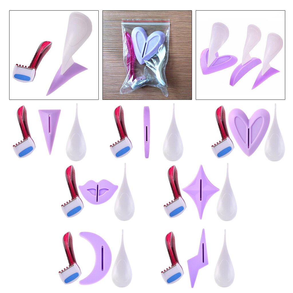 Portable Shaving Bikini Razor Set Trim with Precision Shaping Tool Women Pubic Hair Electric Bumps Secret Intimate Shaping Tools