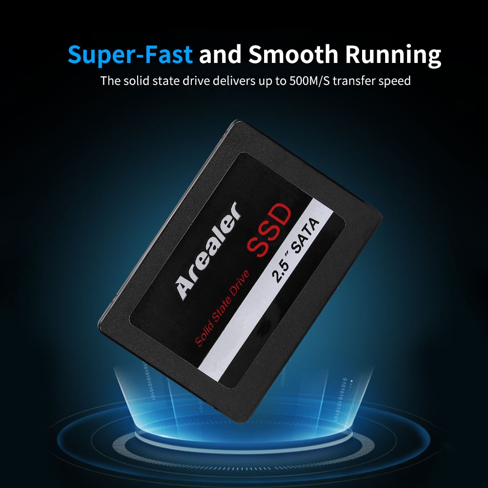 Arealer SSD Hard Drive Disk SSD 120GB 240 GB 480GB 1TB HDD 2.5 inch Solid State Drive SATA 3.0 6Gbps Solid State for PC Laptop