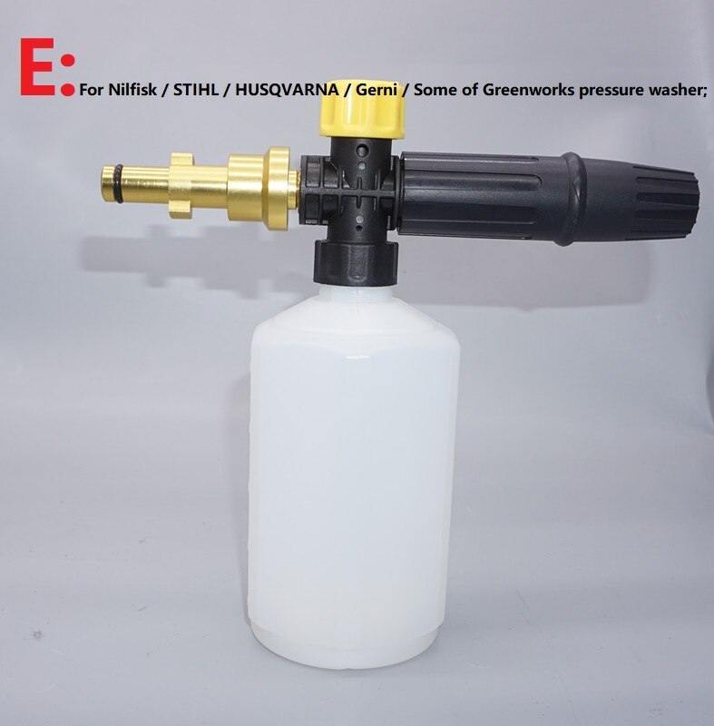 Snow foam lance for Karcher Daewoo Hammer Huter Makita Bosch Parkside Lavor Stihl High Pressure Washer 3Days Big Sales Car wash: E