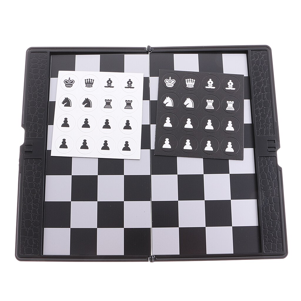 Foldable Mini Travel Magnetic Chess Folding Portable Wallet Set Board Games