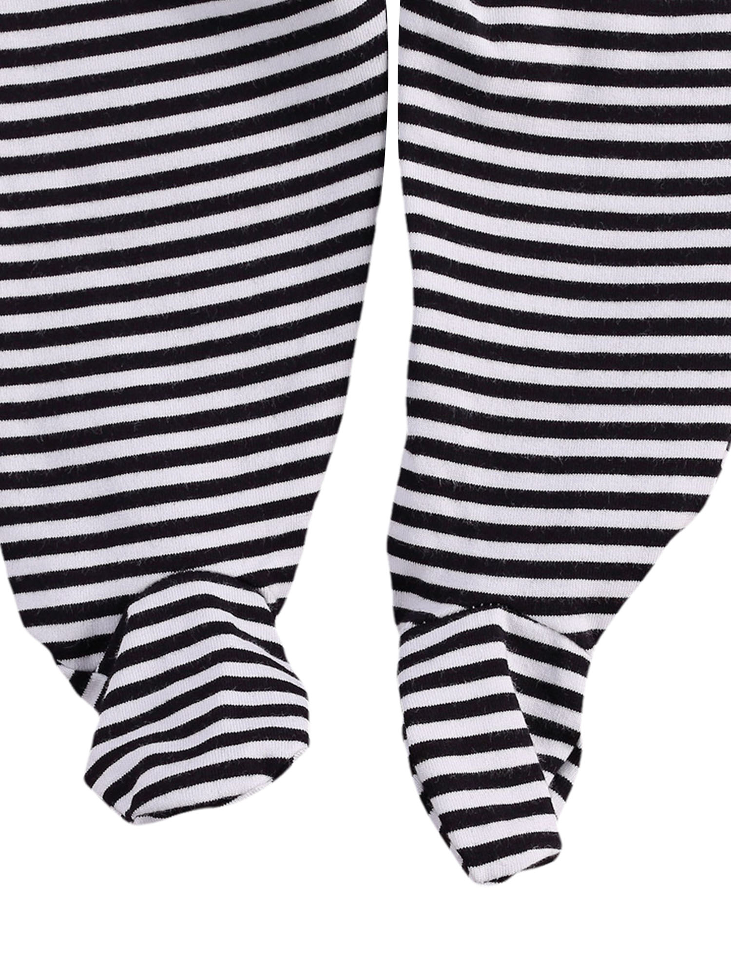 2Pcs Newborn Outfits Letter Print Cross Collar Long-Sleeves Rompers + Stripes Pants-Hoses for Baby Toddlers Girls Boys 0-6M