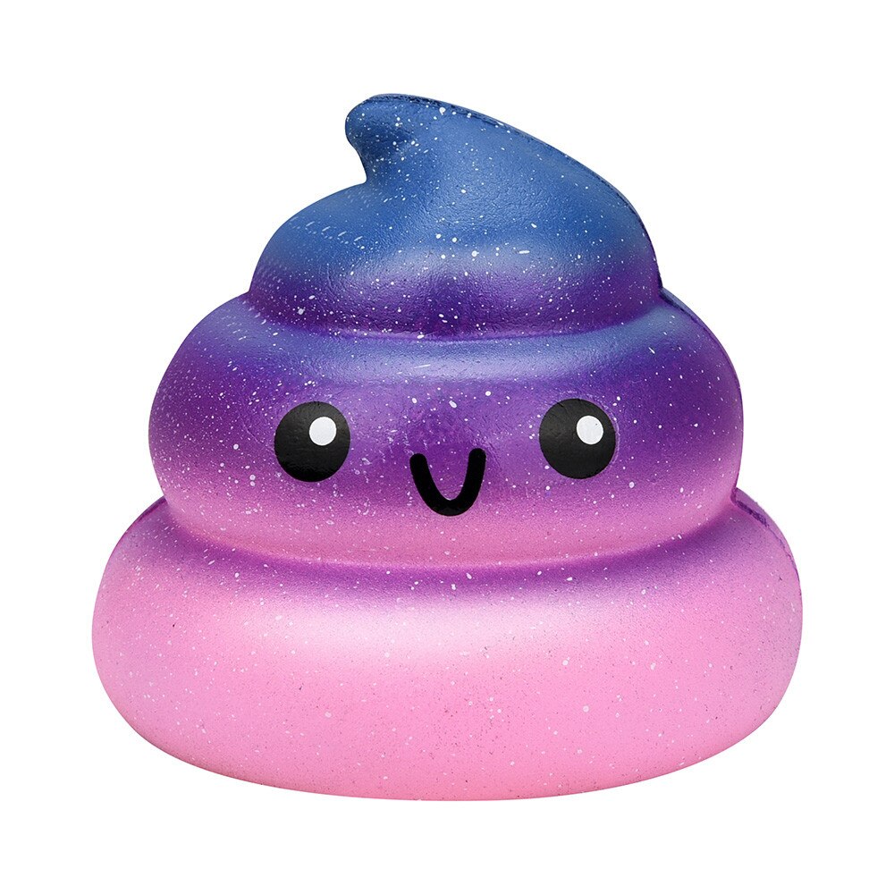 Fun Galaxy Poo Scented Squishy Charm Slow Rising Stress Reliever Toy Decompression Toys For Children W510