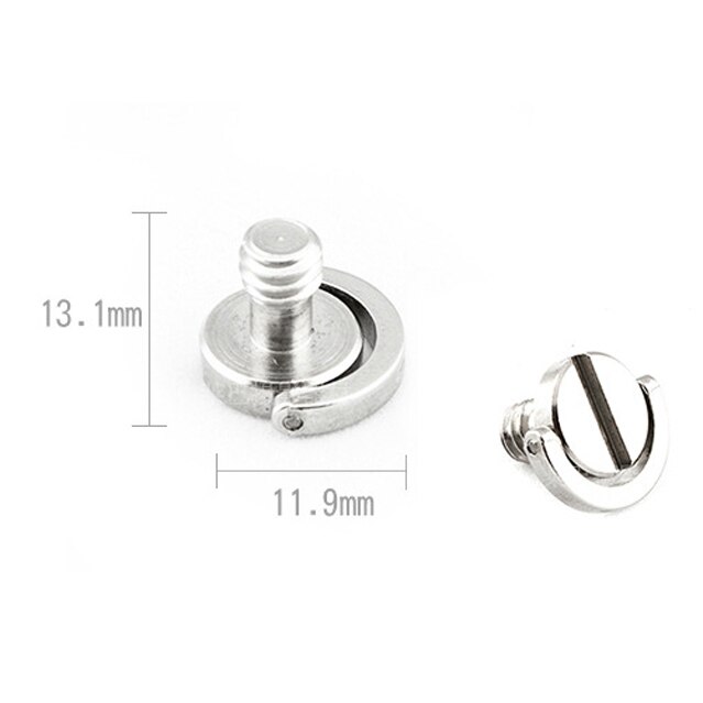 16Pcs Axis Gimbal Conversie Schroef 1/4 3/8 Interchange Dubbele Hoofd Schroef Statief Voet Gimbal Accessoires