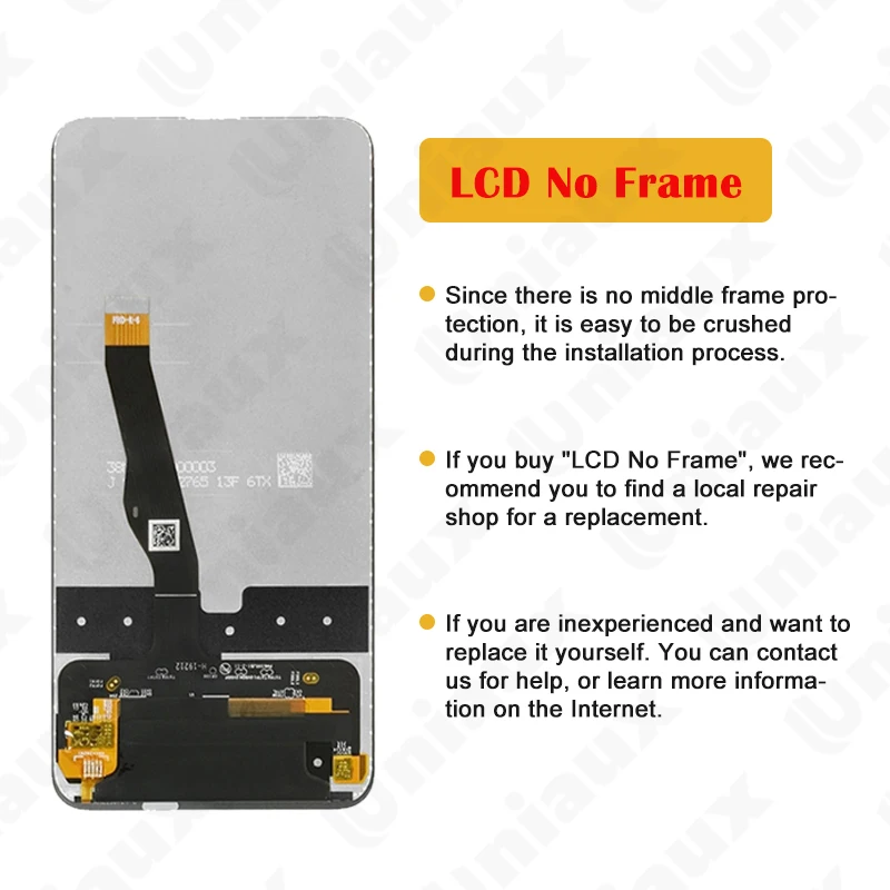 6.59 tuuman huawei honor 9x pro lcd-näyttö kosketusnäyttö digitizer kokoonpano varaosat honor 9x näyttö