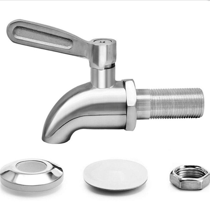 Wine Barrel Water Spigot Tap 304 Stainless Steel Faucet For Wine Beer Oak Barrel Beverage Dispenser Bar Supplies