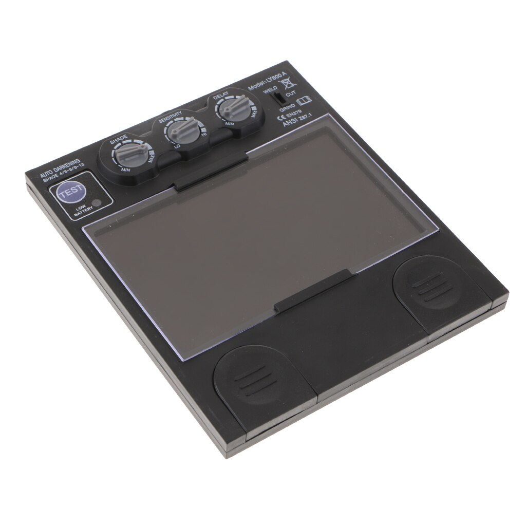 Adjustable Helmet Glasses Lens Solar Automatic Dimming 4 Arc Sensors