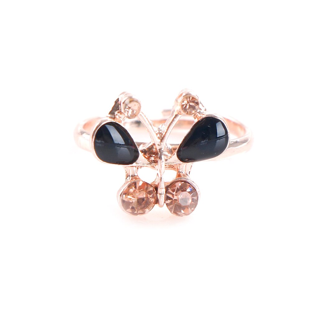 6pcs Mixed Lots Crystal Rhinestone Girl Kid Children Pretend Play Rings Cute Animal Sweet Rings Rings