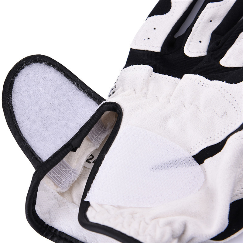 Pack 1 st herr golfhandske bärs på vänster hand färg svart blå vit mikrofiberduk mjuk andas