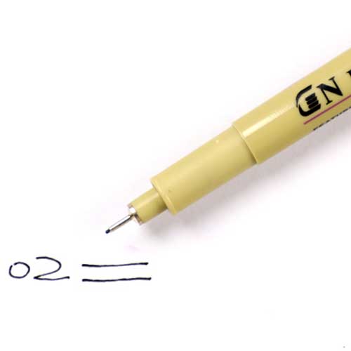 Pigment Liner Ink Marker Pen 0.05 Black Fineliner Sketching drawing sketch cartoon archival Brush Pen arts and crafts supplies: waterproof-0.2