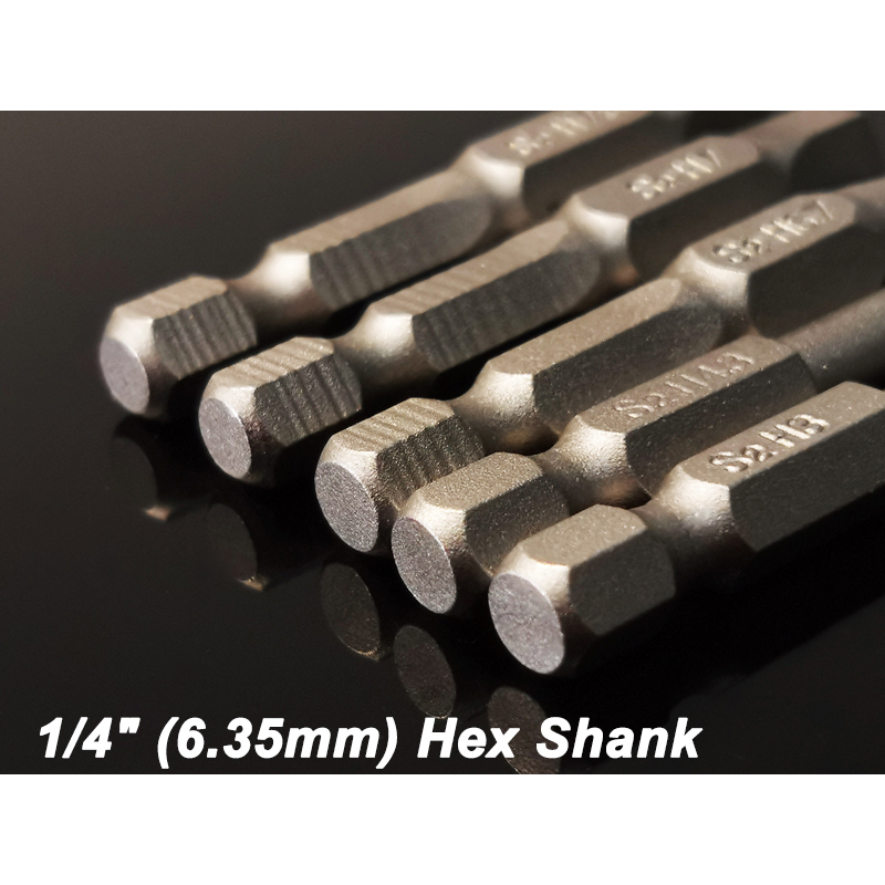 Jeu de 5 tournevis Pentagonal de 50mm, mèches à tête pentagone magnétique, tournevis à tige hexagonale de 1/4 &quot;S2, Kit d&#39;outils électriques à main