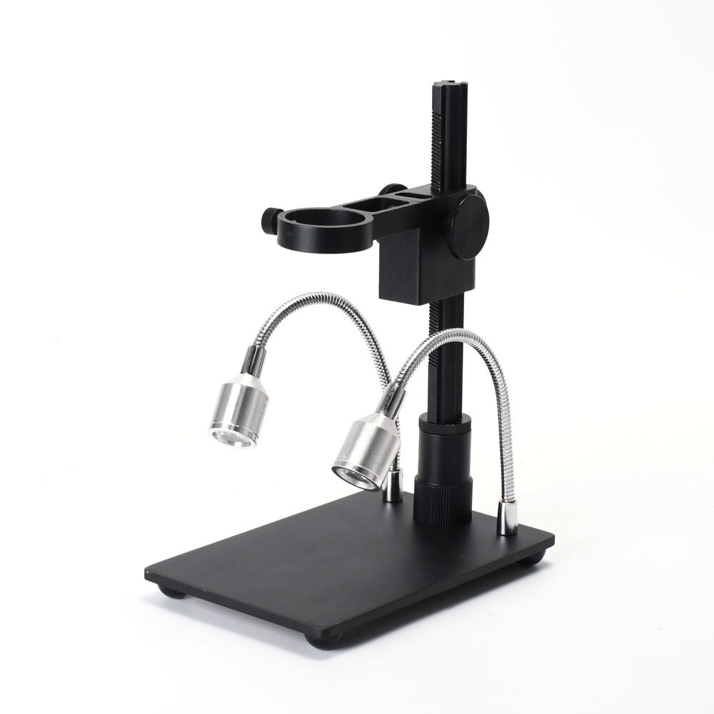 Adjsutable Usb Digitale Microscoop Camera Stand Aluminium Houder Beugel Tafel Met Led Licht Verlichting Voor Pcb Solderen