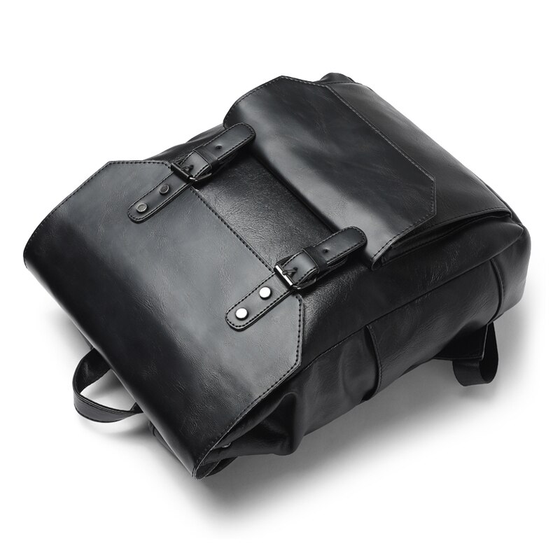 Katypaul mærke læder mænd rygsække afslappet dagsække dreng vintage laptop skulder skoletaske koreanske rejsetasker mochila