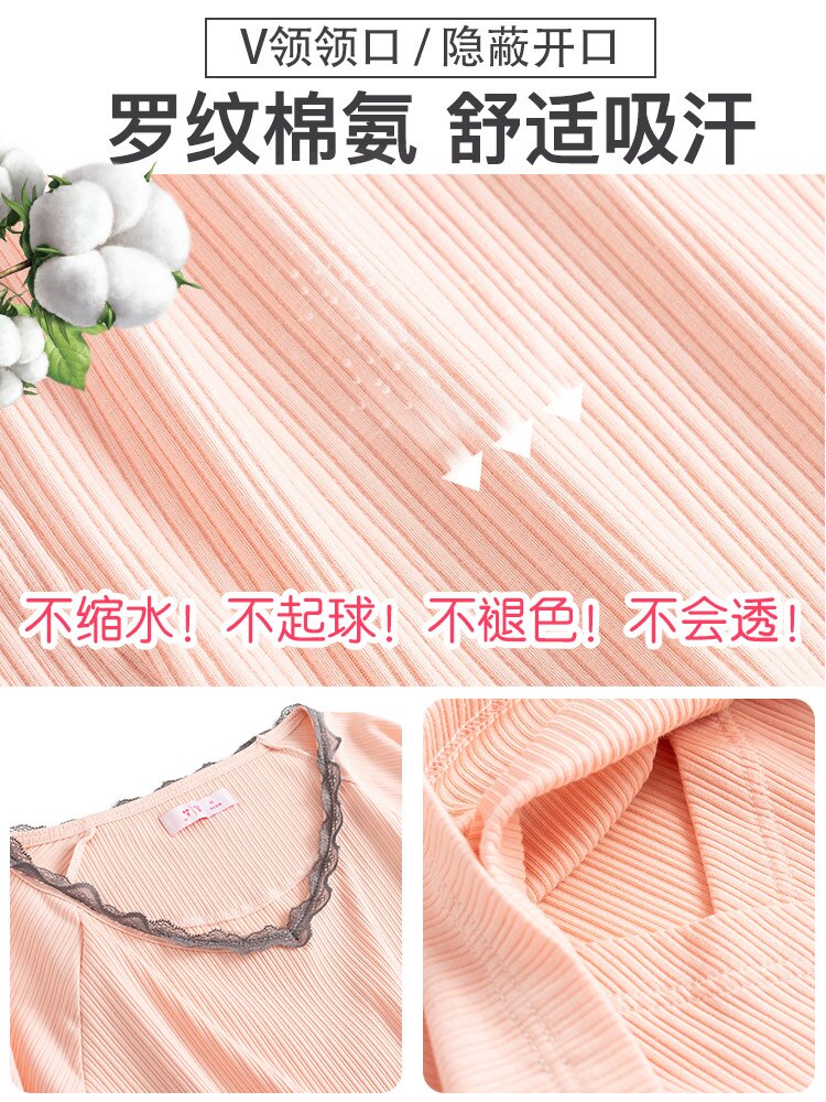 2 Stks/set Zomer Moederschap Verpleging Nachtkleding Borstvoeding Nachtkleding Voor Zwangere Vrouwen Zwangerschap Borstvoeding Pyjama Suits